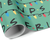FRIENDS™ | Weihnachtsbeleuchtung - Logo Geschenkpapier (Rolleneckpunkt)