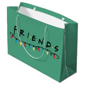FRIENDS™ | Weihnachtsbeleuchtung - Logo Große Geschenktüte (Rückseite Schrägansicht)