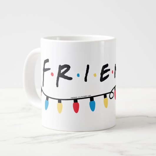 FRIENDS™ | Weihnachtsbeleuchtung - Logo Jumbo-Tasse (Vorderseite Links)