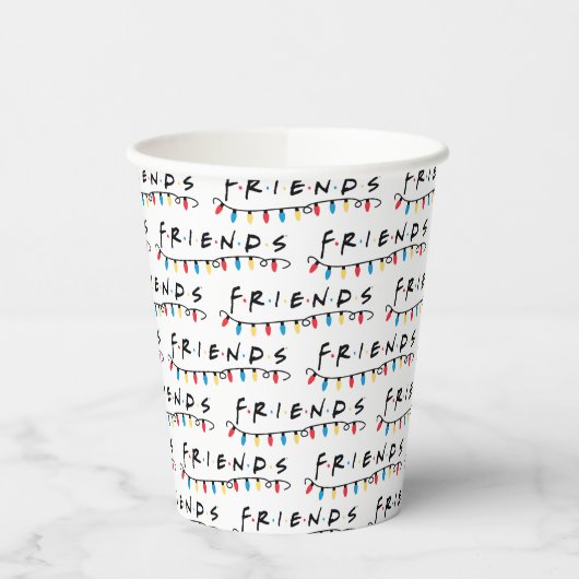 FRIENDS™ | Weihnachtsbeleuchtung - Logo Pappbecher (Links)