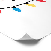 FRIENDS™ | Weihnachtsbeleuchtung - Logo Poster (Ecke)