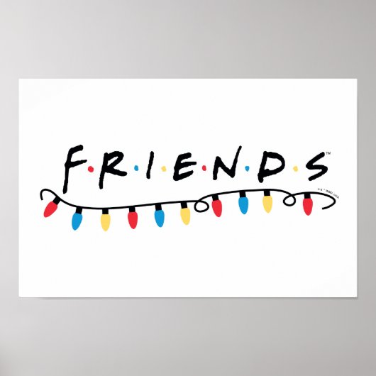 FRIENDS™ | Weihnachtsbeleuchtung - Logo Poster (Vorne)