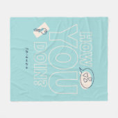 FRIENDS™ | Wie geht es Ihnen? Fleecedecke (Vorderseite (Horizontal))