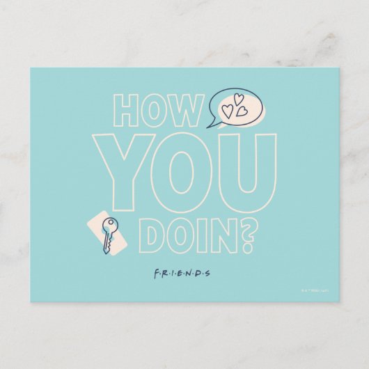 FRIENDS™ | Wie geht es Ihnen? Postkarte (Vorderseite)
