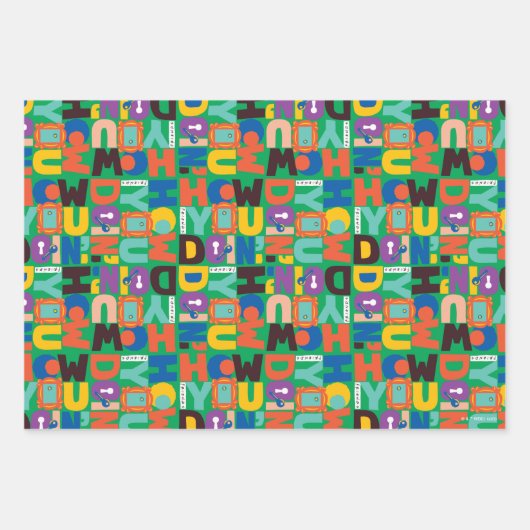 FRIENDS™ | Wie Sie das dynamische Muster machen Geschenkpapier Set (Vorderseite 2)