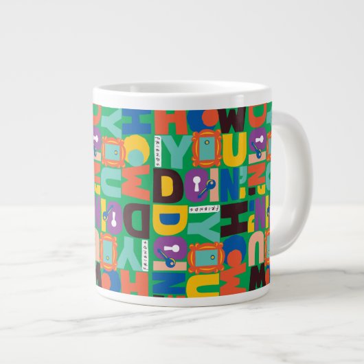 FRIENDS™ | Wie Sie das dynamische Muster machen Jumbo-Tasse (Vorderseite Rechts)