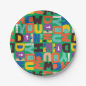 FRIENDS™ | Wie Sie das dynamische Muster machen Pappteller (Vorderseite)