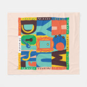 FRIENDS™ | Wie Sie tun' - Vibrant Graphic Fleecedecke (Vorderseite (Horizontal))