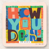 FRIENDS™ | Wie Sie tun' - Vibrant Graphic Getränkeuntersetzer (Vorderseite)