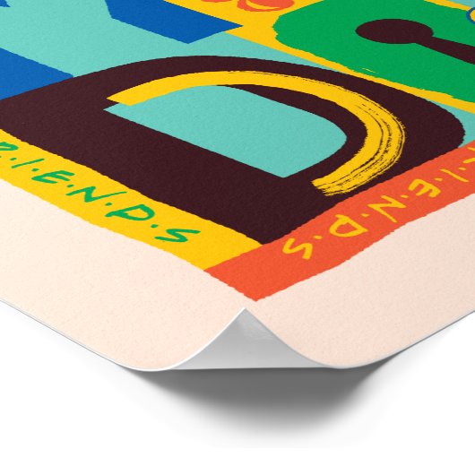 FRIENDS™ | Wie Sie tun' - Vibrant Graphic Poster (Ecke)