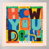 FRIENDS™ | Wie Sie tun' - Vibrant Graphic Poster (Vorne)