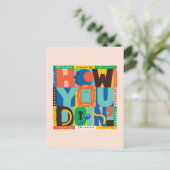 FRIENDS™ | Wie Sie tun' - Vibrant Graphic Postkarte (Stehend Vorderseite)