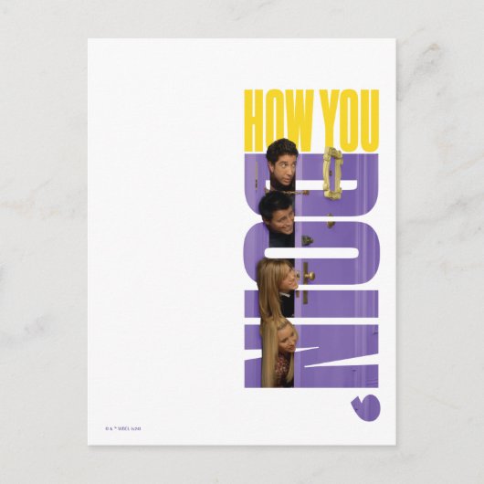 FRIENDS™ | Wie Sie vorgehen Postkarte (Vorderseite)