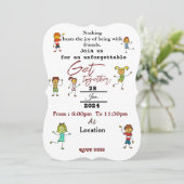 Friends Wiedersehen Einladung (Stehend Vorderseite)