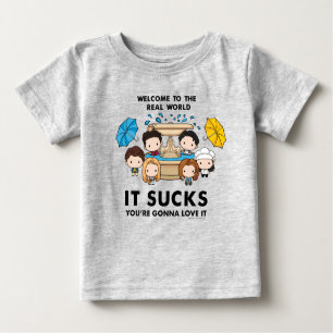 FRIENDS™   Willkommen im Real World Chibi Baby T-shirt