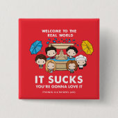 FRIENDS™ | Willkommen im Real World Chibi Button (Vorderseite)