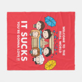 FRIENDS™ | Willkommen im Real World Chibi Fleecedecke (Vorderseite (Horizontal))