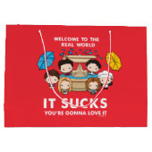 FRIENDS™ | Willkommen im Real World Chibi Große Geschenktüte (Rückseite)