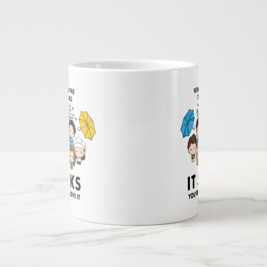 FRIENDS™ | Willkommen im Real World Chibi Jumbo-Tasse (Vorderseite)