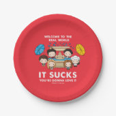 FRIENDS™ | Willkommen im Real World Chibi Pappteller (Vorderseite)