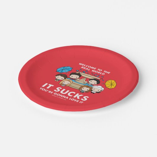 FRIENDS™ | Willkommen im Real World Chibi Pappteller (Schrägansicht)