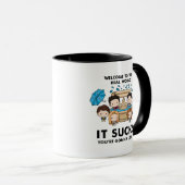 FRIENDS™ | Willkommen im Real World Chibi Tasse (VorderseiteRechts)