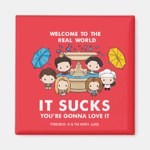 FRIENDS™ Willkommen in der realen Welt Chibi Magnet