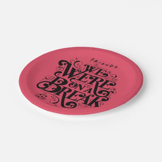 FRIENDS™ | Wir waren in einer Pause Pappteller (Schrägansicht)