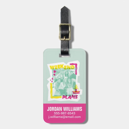 FRIENDS™ | Wochenendpläne Gepäckanhänger (Vorderseite vertikal)