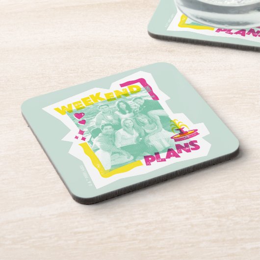 FRIENDS™ | Wochenendpläne Getränkeuntersetzer (Linke Seite)