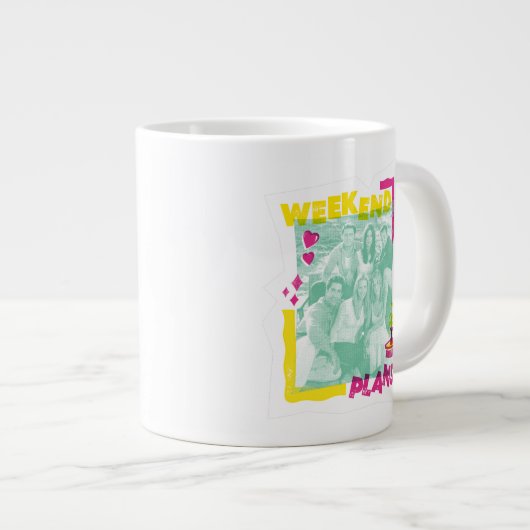 FRIENDS™ | Wochenendpläne Jumbo-Tasse (Vorderseite Rechts)