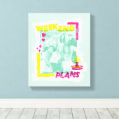 FRIENDS™ | Wochenendpläne Leinwanddruck (Insitu (Holzboden))
