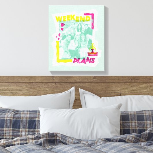 FRIENDS™ | Wochenendpläne Leinwanddruck (Insitu (Schlafzimmer))