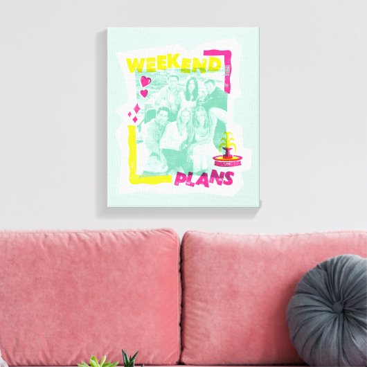 FRIENDS™ | Wochenendpläne Leinwanddruck (Insitu (Wohnzimmer))