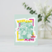 FRIENDS™ | Wochenendpläne Postkarte (Stehend Vorderseite)