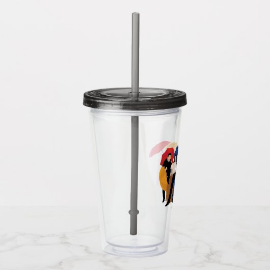 FRIENDS™-Zeichen-Silhouette Acryltrinkbecher (Rechts)