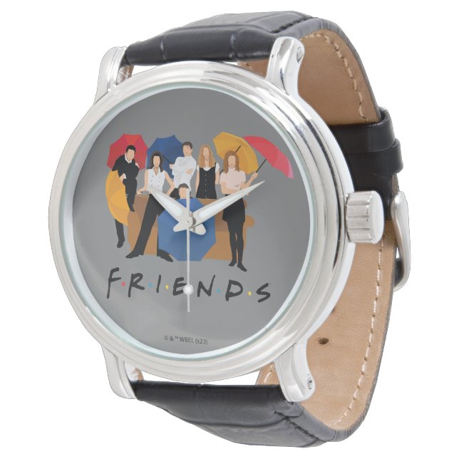 FRIENDS™-Zeichen-Silhouette Armbanduhr (Schrägansicht)