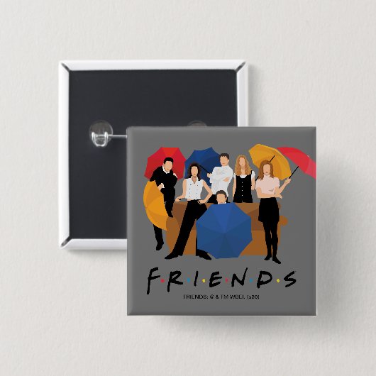 FRIENDS™-Zeichen-Silhouette Button (Vorne & Hinten)
