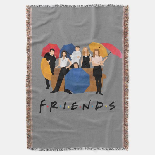 FRIENDS™-Zeichen-Silhouette Decke (Vorderseite Vertikal)