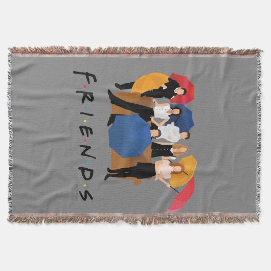 FRIENDS™-Zeichen-Silhouette Decke (Vorderseite)