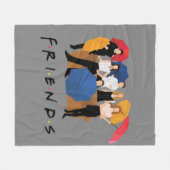 FRIENDS™-Zeichen-Silhouette Fleecedecke (Vorderseite (Horizontal))