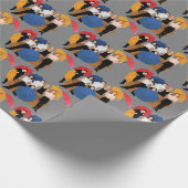 FRIENDS™-Zeichen-Silhouette Geschenkpapier (Ecke)