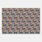 FRIENDS™-Zeichen-Silhouette Geschenkpapier Set (Vorderseite)