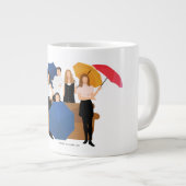 FRIENDS™-Zeichen-Silhouette Jumbo-Tasse (Vorderseite Rechts)