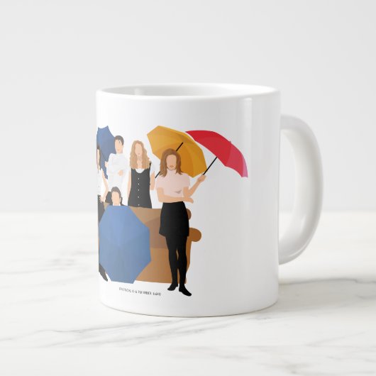 FRIENDS™-Zeichen-Silhouette Jumbo-Tasse (Vorderseite Rechts)