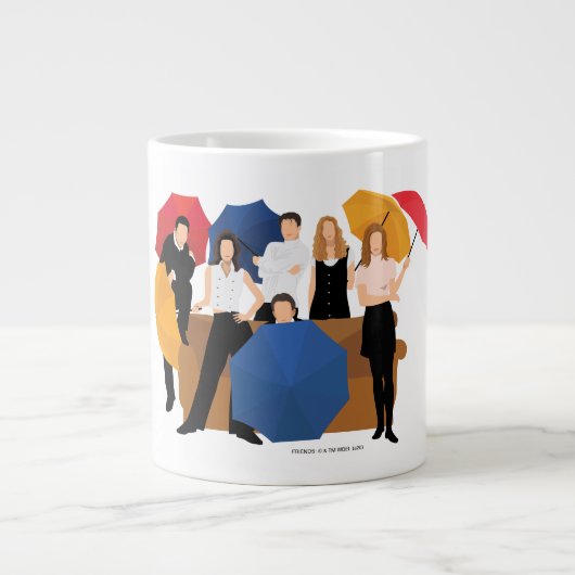 FRIENDS™-Zeichen-Silhouette Jumbo-Tasse (Vorderseite)