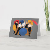 FRIENDS™-Zeichen-Silhouette Karte (Vorderseite)