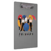FRIENDS™-Zeichen-Silhouette Klemmbrett (Rechts)