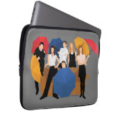 FRIENDS™-Zeichen-Silhouette Laptopschutzhülle (Vorne Rechts)