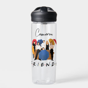 FRIENDS™-Zeichen-Silhouette   Name hinzufügen Trinkflasche